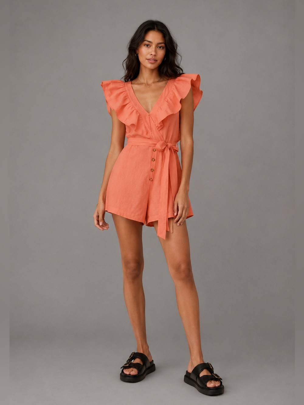 Free People Watermelon Darling Romper B1049